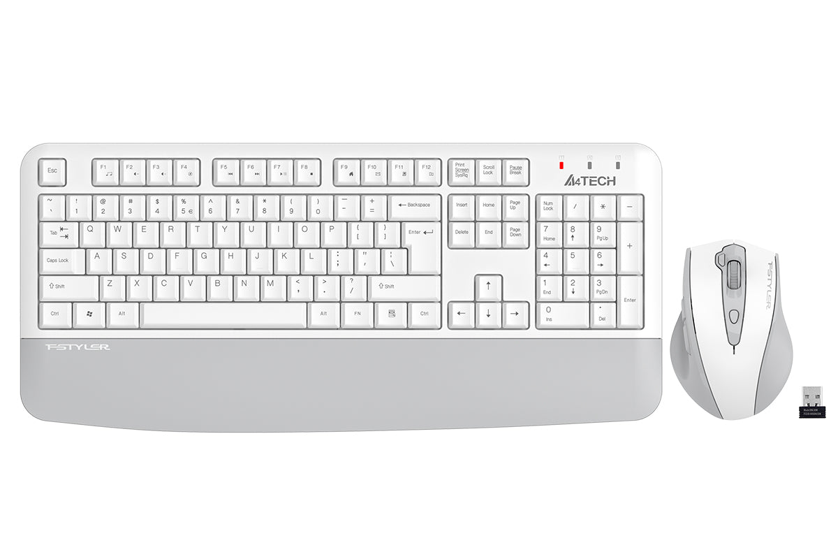 A4tech FG2500S Plus Fstyler 2.4G Multimedia Wireless Desktop Set (FGK20+FG55S Plus Silent Click) US Layout-Techshek.pk