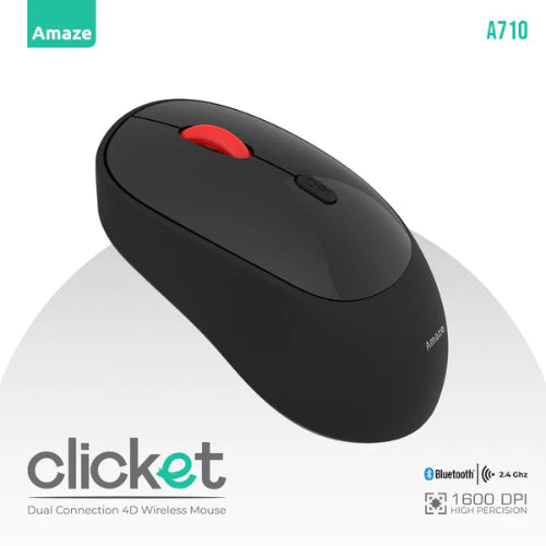 Amaze A710 Clicket Dual Wireless Mouse Price In Pakistan - Techshek.pk