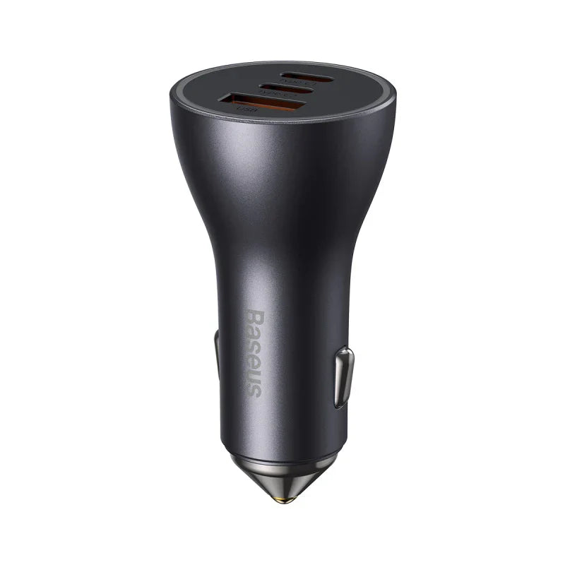 Baseus 65W Car Charger (2x USB-C + 1x USB-A)