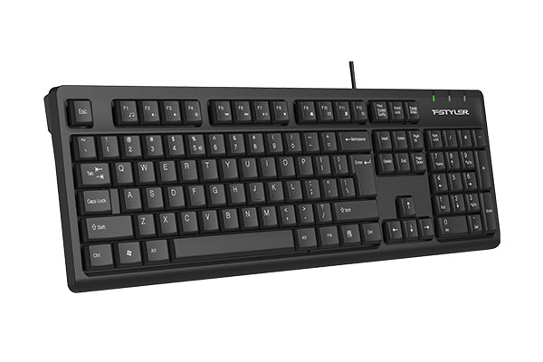 A4tech FK12 Fstyler FN Multimedia Wired Keyboard USB Black,US Layout-Techshek.pk