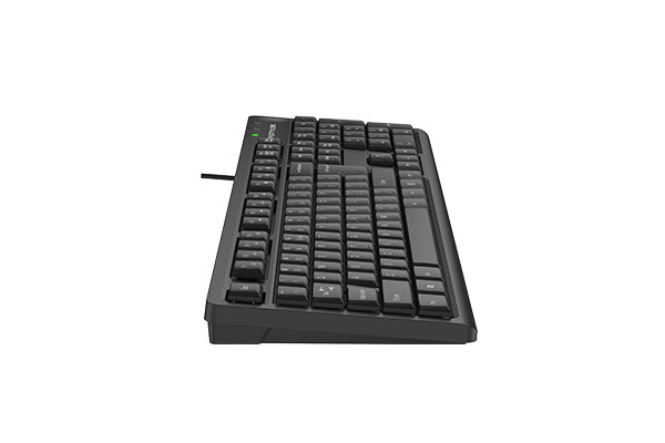 A4tech FKS12 Fstyler FN Multimedia Wired Keyboard USB Black,US Layout-Techshek.pk