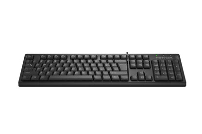 A4tech FKS12 Fstyler FN Multimedia Wired Keyboard USB Black,US Layout-Techshek.pk