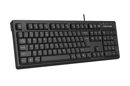 A4tech FKS12 Fstyler FN Multimedia Wired Keyboard USB Black,US Layout-Techshek.pk