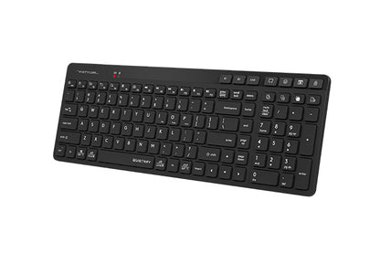 A4tech FBK27C-AS Fstyler Bluetooth & 2.4G Rechargeable Keyboard,2-Zone Compact Size, USB US Layout-Techshek.pk