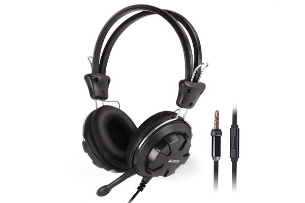 A4Tech HS-28i Headphone 4-Pin Black without Cable Adapter-Techshek.pk