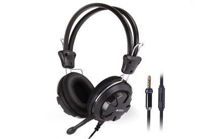 A4Tech HS-28i Headphone 4-Pin Black without Cable Adapter-Techshek.pk