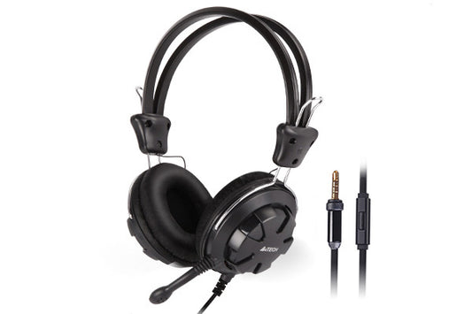 A4Tech HS-28i Headphone 4-Pin Black without Cable Adapter-Techshek.pk