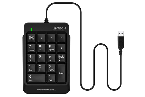 A4tech FK13P Fstyler Sleek Numeric Keypad USB Black-Techshek.pk