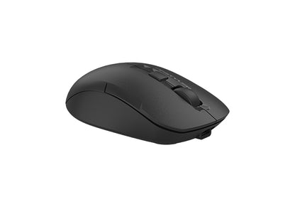 A4tech Fstyler FG16CS Air2 2.4G Wireless Silent Click Rechargeable Mouse Black+Blue Receiver+ Type-C Adapter-Techshek.pk