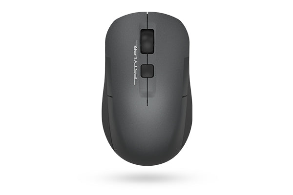 A4tech Fstyler FG16CS Air2 2.4G Wireless Silent Click Rechargeable Mouse Black+Blue Receiver+ Type-C Adapter-Techshek.pk