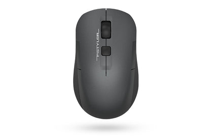 A4tech Fstyler FG16CS Air2 2.4G Wireless Silent Click Rechargeable Mouse Black+Blue Receiver+ Type-C Adapter-Techshek.pk