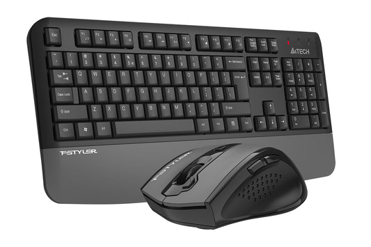 A4tech FG2500S Plus Fstyler 2.4G Multimedia Wireless Desktop Set (FGK20+FG55S Plus Silent Click) US Layout-Techshek.pk