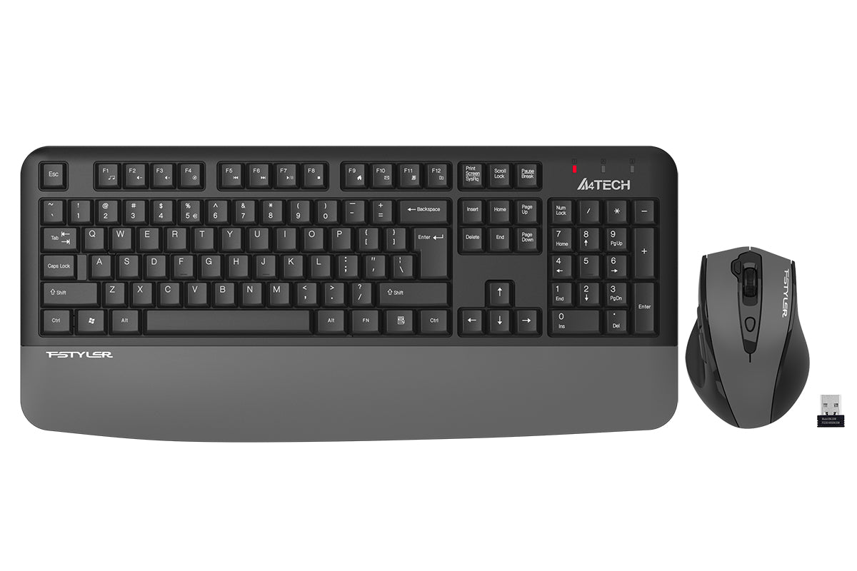 A4tech FG2500S Plus Fstyler 2.4G Multimedia Wireless Desktop Set (FGK20+FG55S Plus Silent Click) US Layout-Techshek.pk