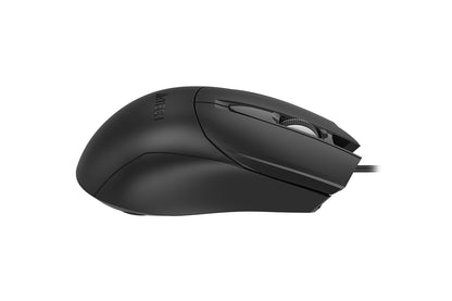 A4tech OP-750S Wired Silent Click Mouse USB Black-Techshek.pk