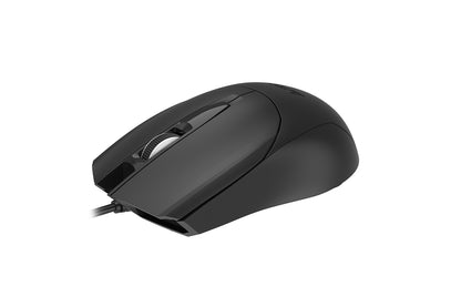 A4tech OP-750S Wired Silent Click Mouse USB Black-Techshek.pk