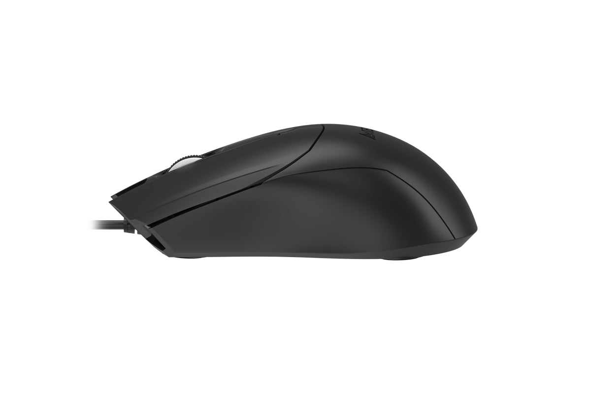 A4tech OP-750S Wired Silent Click Mouse USB Black-Techshek.pk