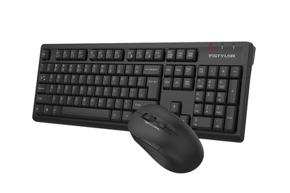 A4tech FG1200S Fstyler 2.4G Multimedia Wireless Desktop Set (FGK12+FG16S Silent Click) USB, US Layout-Techshek.pk