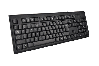 A4tech KRS-83 Comfortkey Wired Natural_A Shape Keyboard USB (Black) US Layout-Techshek.pk