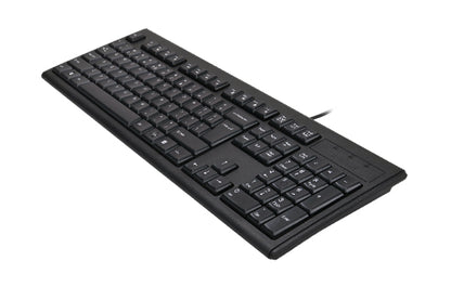 A4tech KRS-83 Comfortkey Wired Natural_A Shape Keyboard USB (Black) US Layout-Techshek.pk