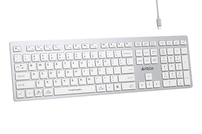 A4tech FBX50C Fstyler Bluetooth & 2.4G Scissor Switch Keyboard, US Layout-Techshek.pk
