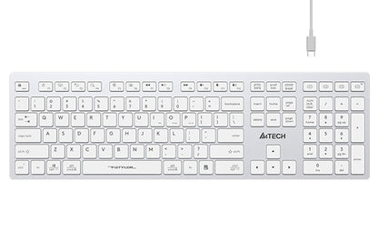 A4tech FBX50C Fstyler Bluetooth & 2.4G Scissor Switch Keyboard, US Layout-Techshek.pk