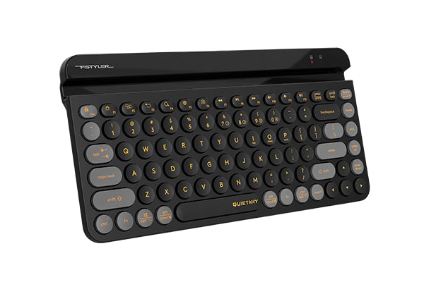 A4tech FBK30 Fstyler Bluetooth & 2.4G Quiet Key Keyboard USB Black, US Layout-Techshek.pk