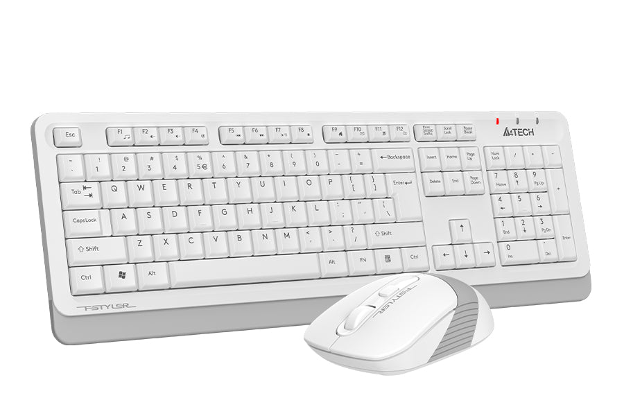 A4tech FG1010S Fstyler Wireless Combo Set ( FGK10+FG10S Silent Click) US Layout-Techshek.pk