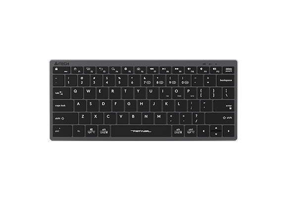 A4tech FBX51C Fstyler Bluetooth & 2.4G Scissor Switch Compact Keyboard Type C, US Layout-Techshek.pk