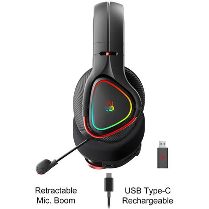Bloody MR710 RGB Wireless Gaming Headset – Black / Grey