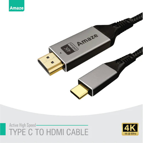 AMAZE A145 Type-C to HDMI 4K@60Hz Cable 2M Price in Pakistan - TechShek.pk