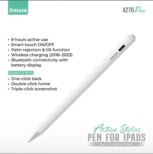 AMAZE A270 Pro Active Stylus Pen for iPad Price in Pakistan - TechShek.pk