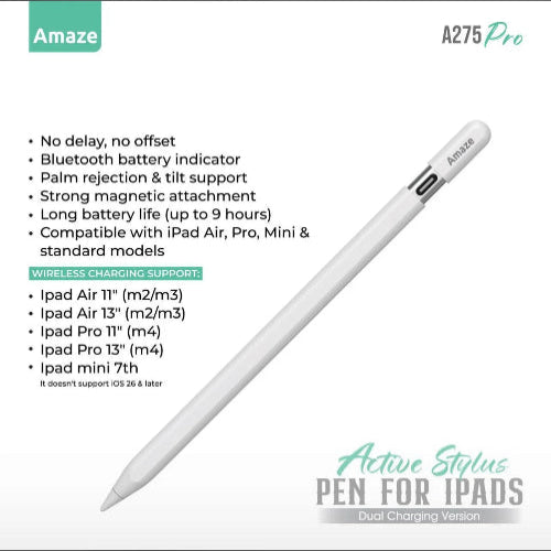 AMAZE A275 Pro Active Stylus Pen for iPad Price in Pakistan - TechShek.pk