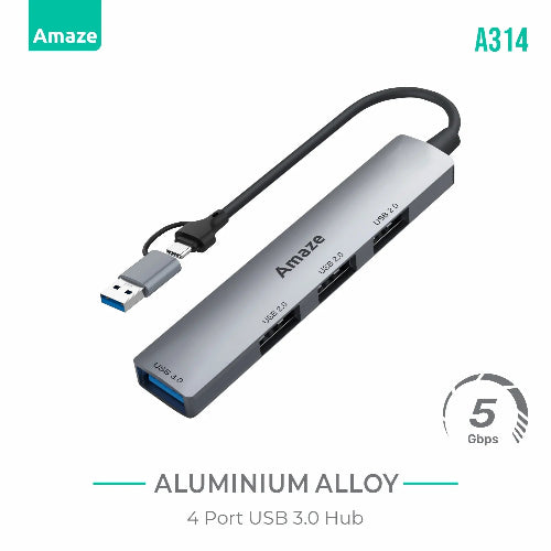AMAZE A314 4-Port USB 3.0 Hub Price in Pakistan | TechShek.pk