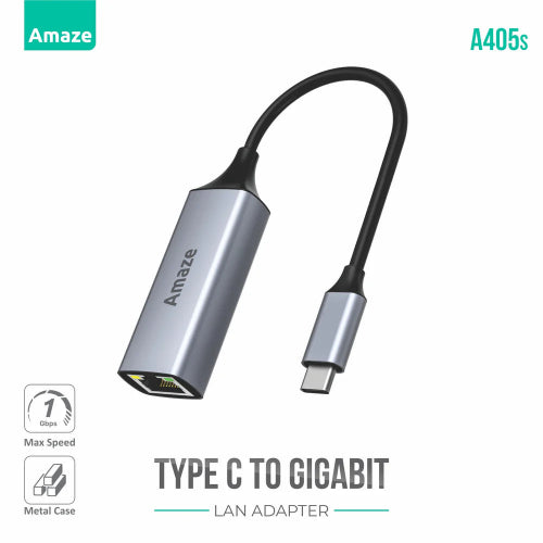 AMAZE A405s Type-C to Gigabit Ethernet Adapter Price in Pakistan - TechShek.pk