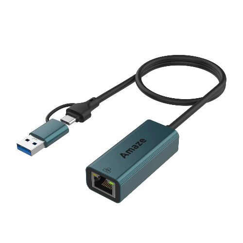 AMAZE A425s USB + Type-C LAN Adapter Price in Pakistan | TechShek.pk
