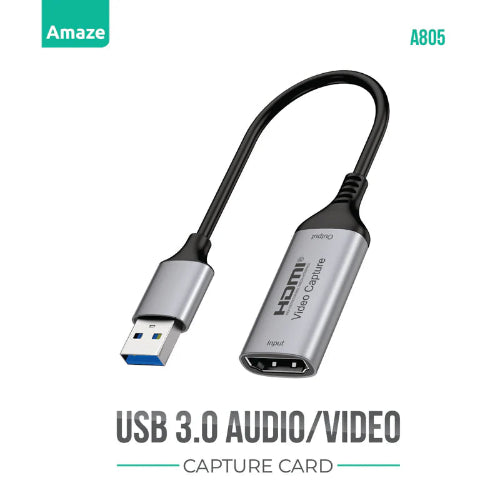 AMAZE A805 USB 3.0 HDMI Capture Card Price in Pakistan - TechShek.pk