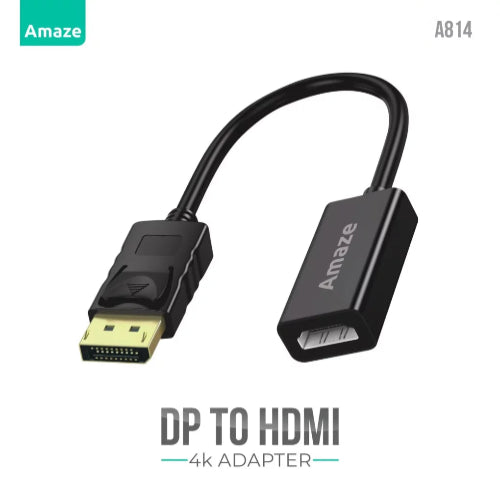 AMAZE A814 DP to HDMI Adapter 4K@30Hz Price in Pakistan | TechShek.pk