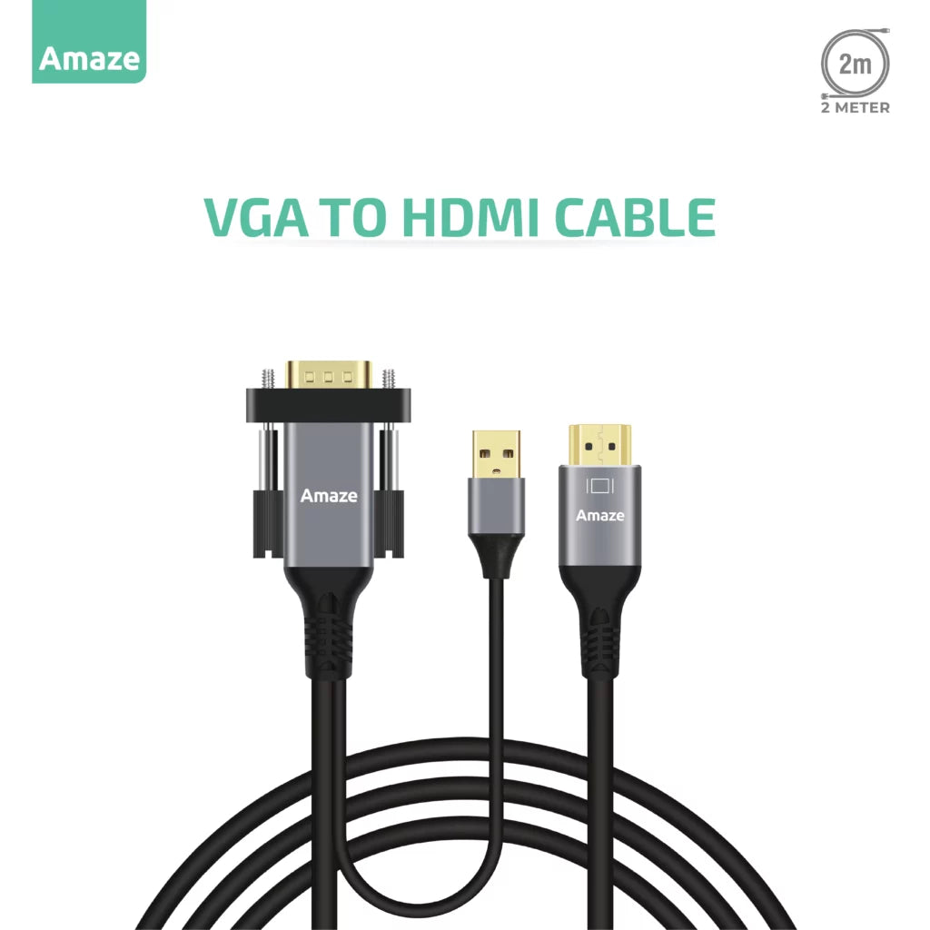 AMAZE A835 VGA to HDMI Cable 2M