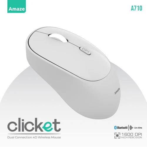 Amaze A710 Clicket Dual Wireless Mouse Price In Pakistan - Techshek.pk