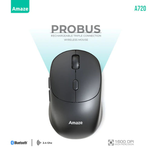 Amaze A720 Triple Connection Wireless Mouse Price In Pakistan - Techshek.pk