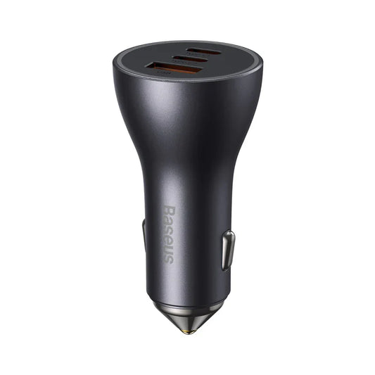 Baseus 65W Car Charger (2x USB-C + 1x USB-A)