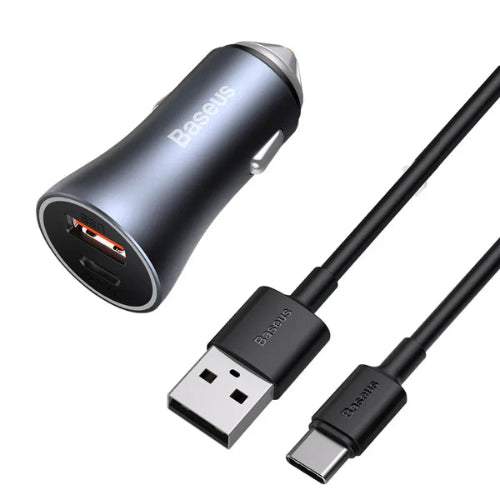 Baseus 40W Car Charger with Cable Price In Pakistan - Techshek.pk