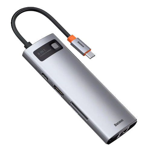 Baseus Metal Gleam 8-in-1 HUB Price In Pakistan - Techshek.pk