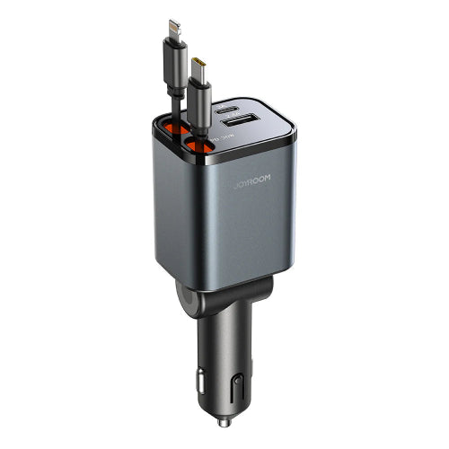 Joyroom JR-CCL05 4-in-1 Retractable Car Charger Price in Pakistan - TechShek.pk