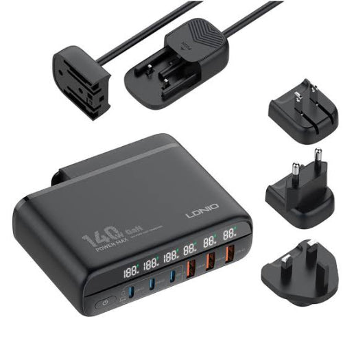 LDNIO A6140C 140W GaN Desktop Charger Price in Pakistan - TechShek.pk
