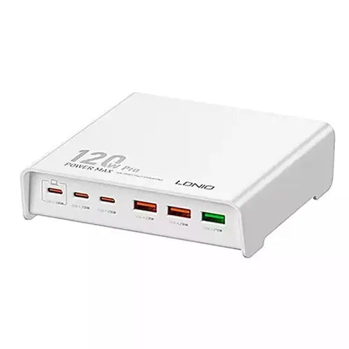LDNIO Q605 120W 6-Port Desktop Charger Price in Pakistan - TechShek.pk