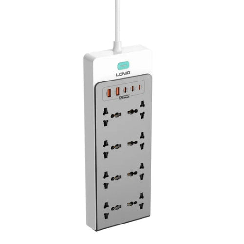LDNIO SC4 13-in-1 GaN 65W Power Strip Price in Pakistan - TechShek.pk
