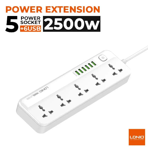 LDNIO SC5614 2500W Power Extension Price in Pakistan - TechShek.pk