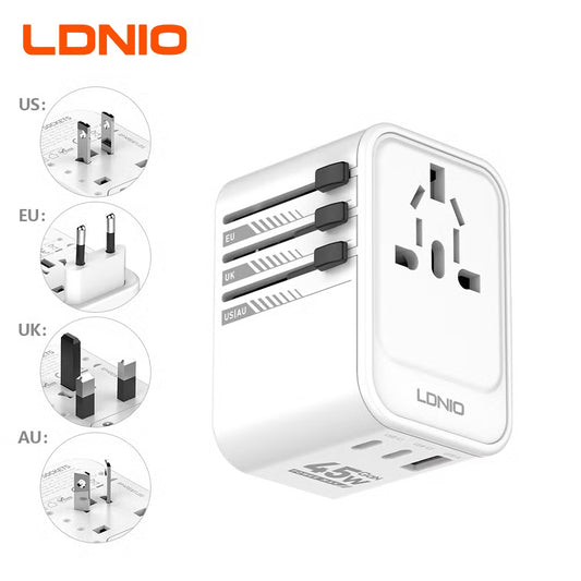 LDNIO Z8 45W Universal Travel Adapter Price in Pakistan - TechShek.pk