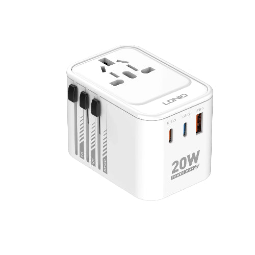 LDNIO Z9 Travel Adapter PD20W + QC 3.0 Price in Pakistan - TechShek.pk